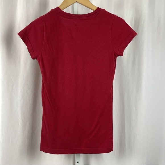 LAT Medium V Neck Washington State Cougars Y2K Graphic Tee Shirt - Picture 2 of 6